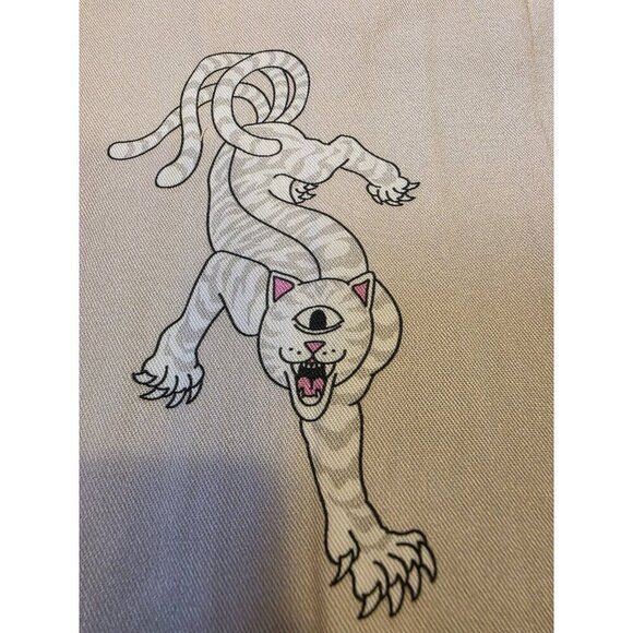 RIPNDIP X Clottee By Clot Dress Shirt Mens Sz XL Long Sleeve Button Up Beige NWT - Picture 15 of 16